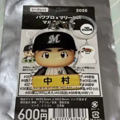 千葉ロッテマリーンズ パワプロ　コラボ マルチチャーム　中村奨吾　②
