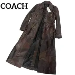 ◯未使用タグ付き COACH レザーコート Sサイズ
