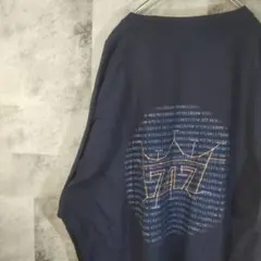 半袖TシャツUSA古着ビッグオーバーサイズネイビーXL　A10,12