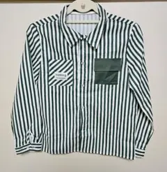 《未使用》SHEIN ストライプ 長袖シャツ