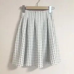 【 Honeys /ハニーズ 】チェック柄　フレアスカート　夏カラー　上品