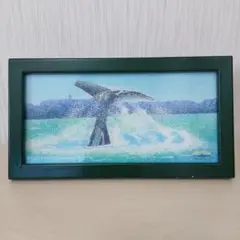 砂の絵　クジラの尾　デザイン　インテリアアート
