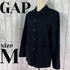 GAP ギャップ スタンドカラー コート ブラック レディース