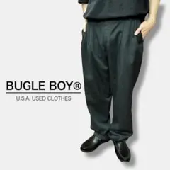 ★USA古着★BUGLE BOY 細ストライプ 2タックパンツ SL1-791