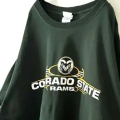 ギルダン コロラド ステート ラムズ Tシャツ XL グリーン 緑 古着