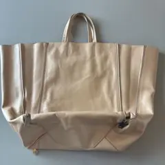 CÉLINE ベージュレザートートバッグ