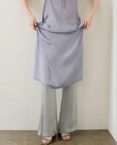 little suzie Crape Satin Flare Pants
