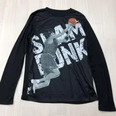 SLAM DUNK スラムダンク 流川 ロング Tシャツ ロンT ブラック