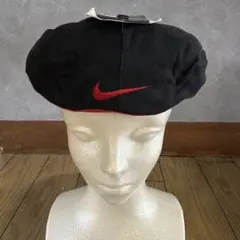 NIKE 90s ハンチング デッドストック 刺繍ロゴ 黒 Mサイズ