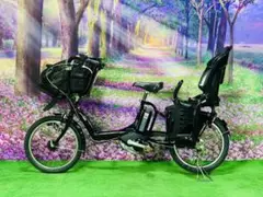 ❷ 4595子供乗せ電動自転車ヤマハ3人乗り新品20インチ良好バッテリー