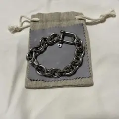 美品 13lue U-bracelet Ⅱ チタン シルバー 長さ21cm