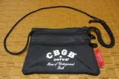CBGB X マンハッタンポーテージ ナイロンサコッシュ /黒 希少コラボ