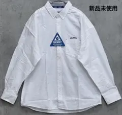 【新品未使用】GERRY ジェリー ホワイト ボタンダウン長袖シャツ LL寸