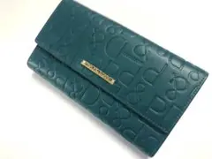 【新品】ピンキー＆ダイアン かぶせ長財布 カヌレ大容量カード入れロゴ型押し現行品
