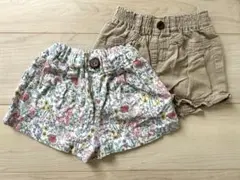 90cmショートパンツ2枚セット（ブランシェス・西松屋）