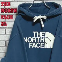 THE NORTH FACE☆プルオーバーパーカー 刺繍ロゴ ビッグロゴ XL