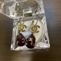 シャネル七宝焼ピアス