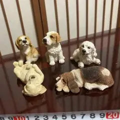 [早い者勝ち］犬の置物　5匹セット