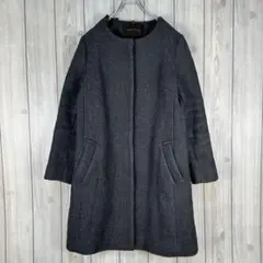 「ジュエルチェンジズ」(36)ノーカラージャケットコート アウター レディース