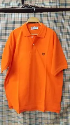 942 新品　CHAPS オレンジ ポロシャツ LL