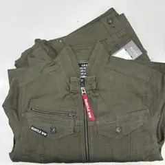 バートル　5011 5012 作業服上下セット　ミルスグリーン　Sサイズ
