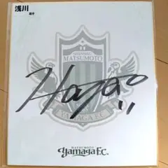 松本山雅 11番 浅川隼人選手 直筆サイン色紙