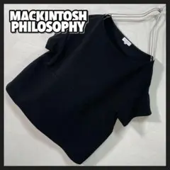美品 MACKINTOSH カットソー ブラウス プルオーバー スリット 黒38