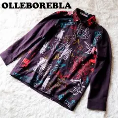 アルベロベロ OLLEBOREBLA 長袖シャツ ウール 総柄 豚さん