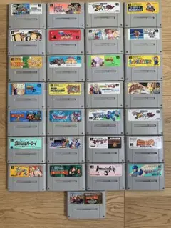 【ジャンク品まとめ売り】スーパーファミコン ソフト 29本セット