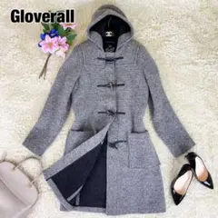 美品 Gloverall ダッフルコート ウール S シャギー ロング フード