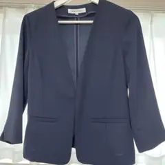 【NATURAL BEAUTY BASIC】ノーカラージャケット（Sサイズ）