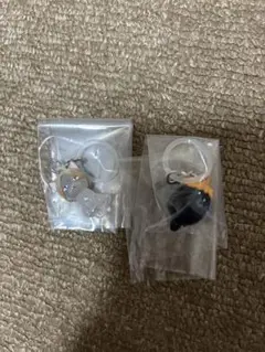 ハイキュー　つながリングチャーム　ヒナガラス　ケンマネコ