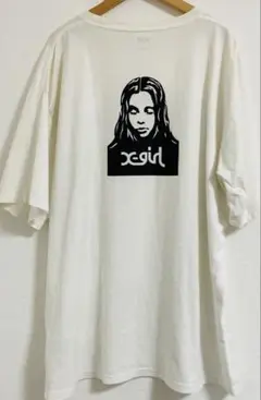 X-girl FACE Tシャツ 白