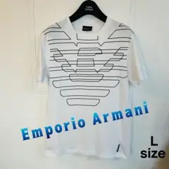 Emporio Armani ホワイト Tシャツ Lサイズ 送料込 セール