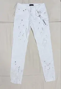 PURPLE ホワイト デニムパンツ 29サイズ