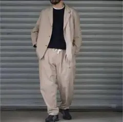 COMOLI コモリ 20ss ヨリ杢コットン ジャケット Beige サイズ2 COMOLI コモリ 20ss ヨリ杢コットン ジャケット Beige サイズ2