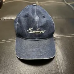 美品　キナシサイクル　デニム　キャップ