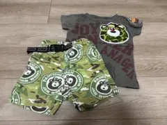 JAM Tシャツと迷彩ショートパンツセット