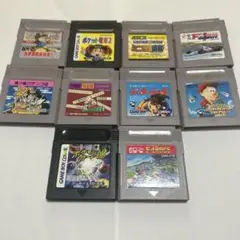 ゲームボーイ ソフト 9本まとめ売り　ポケット電車ミニ四駆　f1 動作確認済み