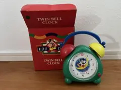 【新品未使用】ミッキー　ツインベルクロック　レトロ　時計