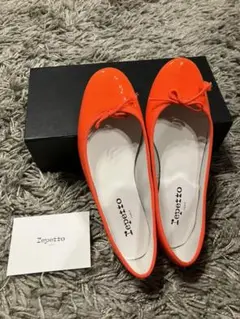 新品未使用 レペット バレエシューズ オレンジ 39