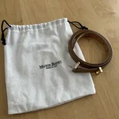 MAISON BOINET ブラウンレザーベルト
