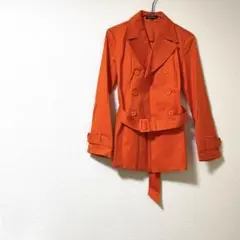 MISCHMASCH ミッシュマッシュ トレンチコート オレンジ