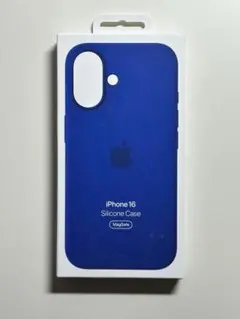 【新品】純正 iPhone 16 シリコンケース・ウルトラマリン①