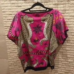エルメス HERMES レオパード カットソー Tシャツ 34