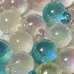 カン付き 夜光 ちゅるるん ビーズ 46個
