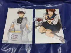 銀魂　イラストカード　2枚セット 志村新八　志村妙
