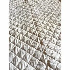 ホワイト キルティング 敷きパッド
