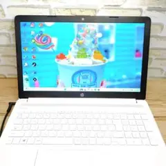 極美品✨️可愛い白❤️Windows11✨️高速ノートPC♪office付き
