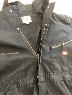 デッキーズ黒いつなぎ ジッパー付きポケット